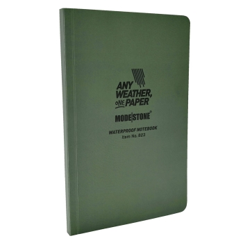 MODESTONE B23 118x183 mm FLEXIBLE SIDE BOUND waterproof notebook GREEN 64sheets/128pages