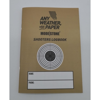 MODESTONE waterproof SHOOTERS LOGBOOK 105x149 mm 20sheets/40pages