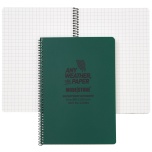 Waterproof Notebook MODESTONE A4 210x297 mm SIDE SPIRAL 50sheets/100pages GREEN