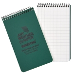 Waterproof Notebook MODESTONE A13MIL 76x130 mm TOP SPIRAL 50sheets/4100pages GREEN