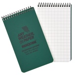 Waterproof Notebook MODESTONE A13MIL 76x130 mm TOP SPIRAL 50sheets/100pages GREEN