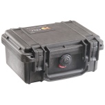 PELI Case 1120, With Foam, Black, Interior 18,5×12,1×8,5 cm