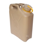 20L Military FUEL jerrycan SAND Scepter 05577Y / Yellow strap notes DIESEL