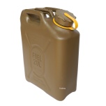 20L Military FUEL jerrycan FIELD DRAB Scepter 05482Y / Yellow strap notes DIESEL