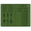 MODESTONE B23 118x183 mm FLEXIBLE SIDE BOUND waterproof notebook GREEN 64sheets/128pages
